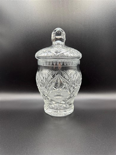 Vintage Crystal Lidded Candy Bowl, USSR, 1960s - Etsy