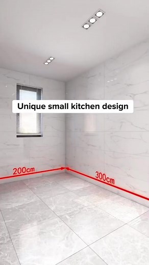 6.4K views · 45 reactions | unique small kitchen design  #shop_drawing #azwaak_design_studio #Interior_design #interior_decorator #design #3d_max #architecture #furniture #construction #home_design #home_decor #interior_design #bedroomdesign #shopdrawing | حكاية معمارية | Facebook