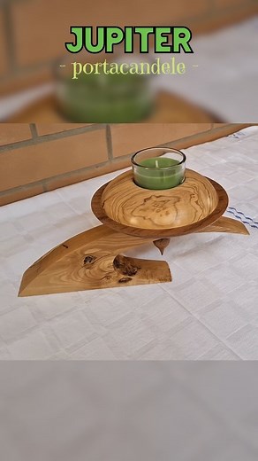 JUPITER ✨️🪐 Vi siete mai chiesti quanto lavoro e quanta precisione stanno dietro a una realizzazione come un portacandele? 😍 Ho dato questo nome al Portacandele Jupiter proprio perchè mi ricorda un piccolo pianeta e chissà, forse avrò preso ispirazione pensando a qualche galassia lontana! In legno di olivo ma con aggiunta di un disco mogano, è stato un bell'esercizio all'utilizzo del torno per la creazione dei suoi vari elementi ❤️ | La Bottega Di Valten