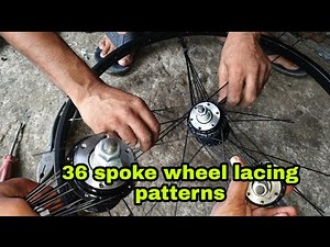 36 spoke wheel lacing patterns| lacing 36 spoke bicycle wheel| how to lace 36 spoke bmx wheel
