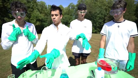 The giant elephant toothpaste explosion you have to see