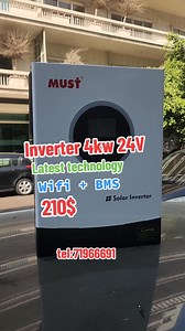 13K views · 88 reactions | Inverter must prem 4kw 24V works from 2 panels up to 8 panels with bms tel:71966691 #solar #solarsystem #inverter | Solar pro | Facebook