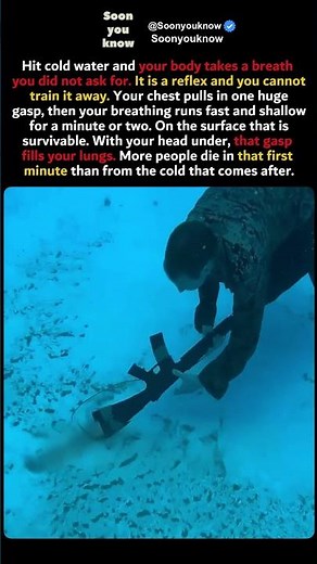 How to survive the cold shock response #survival #safety #coldwater