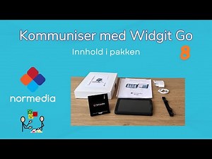 Kommuniser med Widgit Go 8 - Innhold i pakken