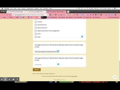 How to add an image link to a Google Form