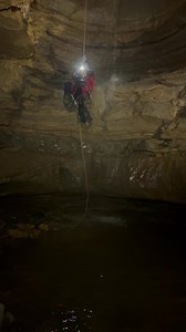 238K views · 2.8K reactions | Tether your pack and climb quickly to stay out of the cold water! This is extreme caving. He’s wearing a wetsuit underneath his cave suit. #caving #adventuringlight | Adventuring Light | Facebook