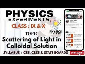 Scattering of Light in Colloidal Particles | Virtual Lab Experiment | Class 10 Science.