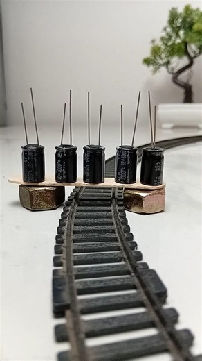 Capacitor 😱VS rc train crash testing Detail/ remote control #shorts​ #rccars​ #satizhub #crashtest