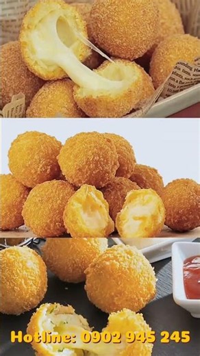 Bí quyết thu hút thực khách với cheeseball kéo sợi Hàn Quốc #shorts #alonguyenlieu