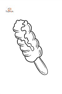 Ice Cream on a Stick coloring page ♥ Print and Online for Free!