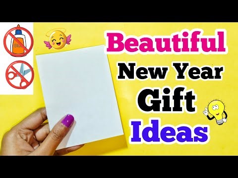 😍 White Paper 😍 New Year Gift 2026 | Happy new year gift | diy new year greeting card idea |New year