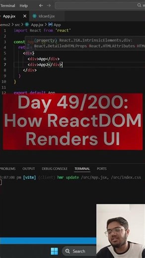 Day 56/200: React Fragments Explained 🧩 | Clean JSX Without Extra Divs | Web Dev Challenge