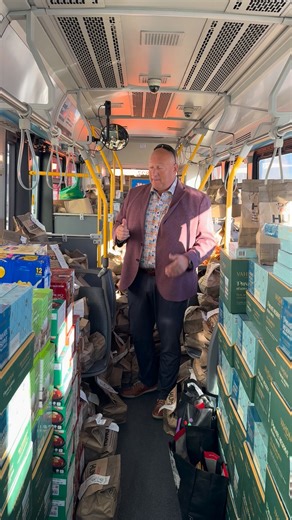 The voice of Saskatchewan himself, Evan Bray, stopped by to check out the bus! | JACK 94.5 Regina's Greatest Hits