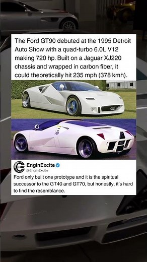 Ford GT90: The Forgotten 720 HP Supercar of the ’90s #car #ford #concept