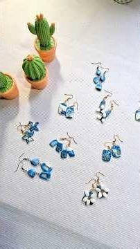 Watch me make handmade polymer clay earrings ✨