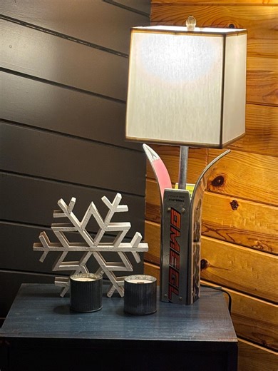 Lodge Ski Table Lamp - Etsy
