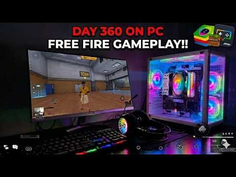 1 Year on PC💻 GAMEPLAY FREE FIRE GAMEPLAY🔥🔥।। BLUESTACKS MSI 100% HEADSHOT RATE😯😯