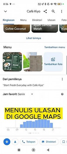 MENULIS ULASAN DI GOOGLE MAPS #shorts #googlemaps