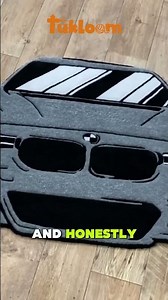 BMW rug tufting process #tuftinggun #rugtufting #fiberart #bmw