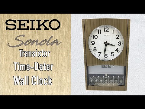 Seiko Sonola Transistor Time-Dater Wall Clock
