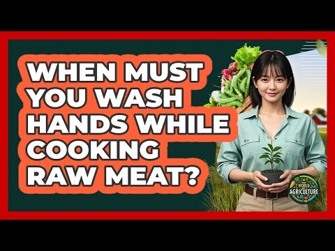 When Must You Wash Hands While Cooking Raw Meat?