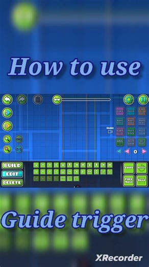 how to use the guide trigger #geometrydash #gd #guide