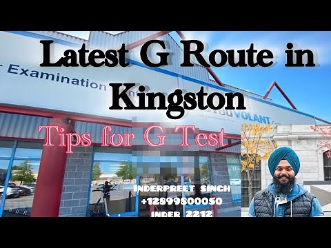 G test route Kingston | learn with Instructor MTO Approved Inderpreet Singh | Highway Test Kingston|