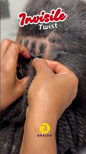 Invisible Twists Tutorial | The Secret to Natural-Looking Twists! ✨ | #braids360