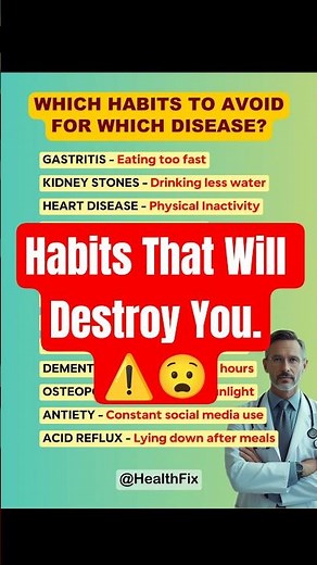 Habits That Cause Diseases | 12 Everyday Mistakes Destroying Your Health | HealthFix