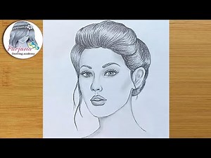 How to draw face for Beginners/ EASY WAY TO A REALISTIC FACE Video Lecture - Class 1