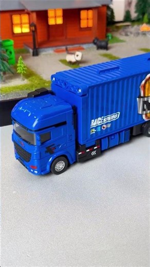 The Coolest Mini Truck on YouTube! 🚛 | Tiny Toy Container Haule #miniature #diecast #shorts
