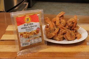 You've asked for it and now it's here. Follow along with Chef Jason Peru as he teaches us how to make Fried Shrimp using the wildly popular Eleven Herbs & Spices Seasoning Mix from Chief Brand Products! Yield: 3 Portions Ingredients Needed 12 Lbs Shrimp, Shelled & clean ½ Tsp Chief Brand Salt ¼ Tsp Chief Brand Black Pepper 2 Tsp Chief Brand Eleven Herbs & Spices Spice Blend 1 Tbsp Chief Brand Green Seasoning 1 Cup Flour 2 Tsp of Chief Brand Eleven Herbs & Spices Blend ¾ Cup Milk 1 Egg 1 Tbsp Lem