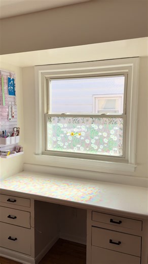should I do the top? 🌼🌱☀️ #windowprivacyfilm #springdecor #windowdecor #springtime #window