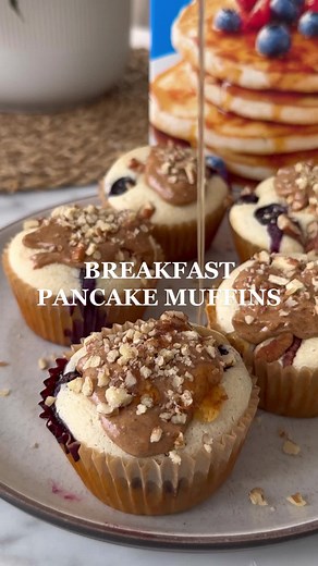 Easy Blueberry Pecan Muffins Recipe with Krusteaz Buttermilk Pancake Mix