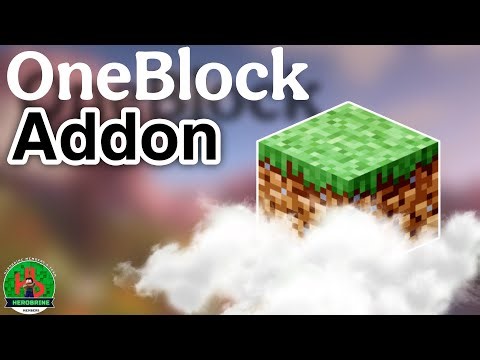 OneBlock Addon For Minecraft Pocket Edition | Create Your Own OneBlock in Any Map | Creator By GB