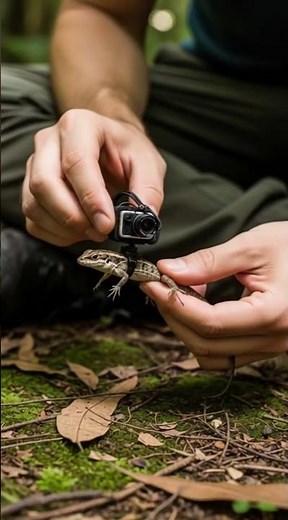 Tiny Jungle Lizard POV: Ultra-Realistic Micro Camera Adventure