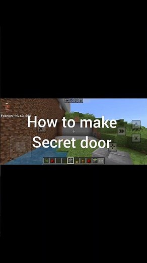 How to Make a SUPER EASY Secret Door in Minecraft #viral #gaming #redstone #shortsfeed #tutorial