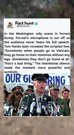 The Silenced speech; What Forrest Gump really Said