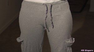 HD Diapers Overflow in Sweat Pants