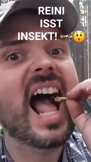 Reini Rossmann: Heuschrecken-Snack im Survivaltraining! 🦗🍴 #notnahrung #survival