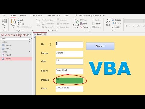 How to change Back color TextBox based on value in Forms MS access VBA