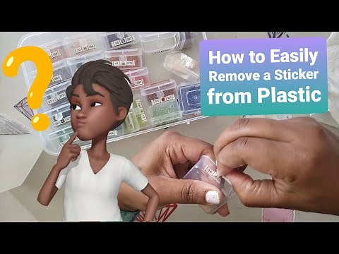 How to remove Stickers from Plastic 💡*Quick and Easy Solution!*💡