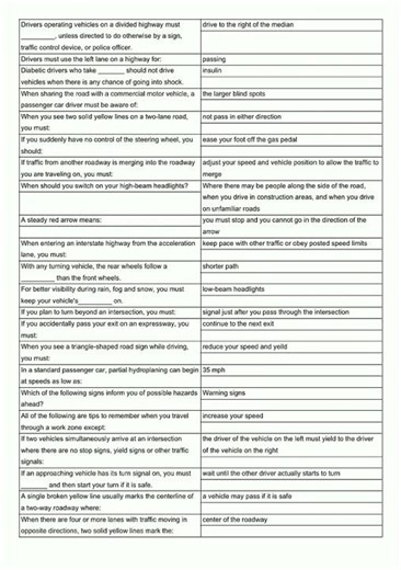 GA DMV Permit Practice Test Flashcards video