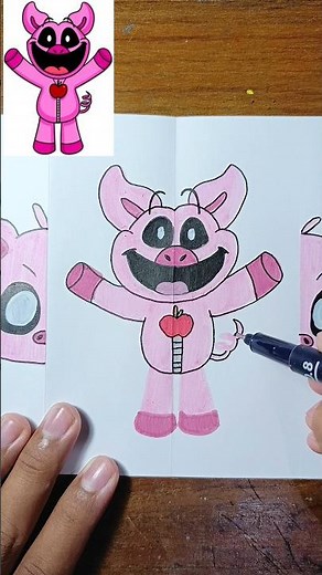 Drawing picky Piggy From Poppy Playtime #shorts #drawing #speeddrawing