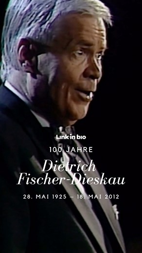 Happy 100. Birthday, Dietrich Fischer-Dieskau! 🥳 Der Sänger und Dirigent wurde vor genau 100 Jahren geboren: am 28. Mai 1925 in Berlin. Hier singt er „Im wunderschönen Monat Mai“ von Robert Schumann. Über den Link in unserer Bio findet ihr eine CD-Box mit all seinen Aufnahmen bei Warner Classics – Dietrich Fischer-Dieskau: Complete Lieder & Songs. Viel Freude beim Anhören! 🎶👏 #dietrichfischerdieskau #fischerdieskau #opera #lieder #bariton #klassik #klassischemusik #100jahre #geburtstag | Mein