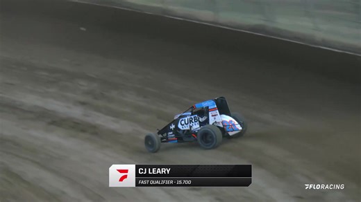 ⏰ CJ Leary kicks off night one of the #4Crown Nationals at Eldora with Quick Time in the USAC Racing National Sprint Cars! #USAC | FloRacing