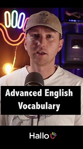 10K views · 237 reactions | "Advanced English Vocabulary"Download the Hallo app and start speaking a new language with an AI tutor in 3 seconds!#hallo #english #learnenglish #languagelearning #languages | Hallo | Facebook