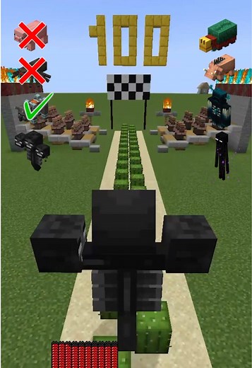 Minecraft Mob Takes On Cactus Damage Challenge