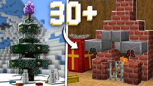 Minecraft: 30  Holiday & Christmas Build Hacks for Beginners!