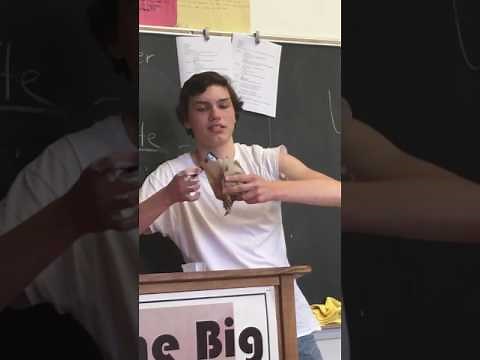 DUDE SHAVES HIS ARMPIT FOR SCHOOL PROJECT